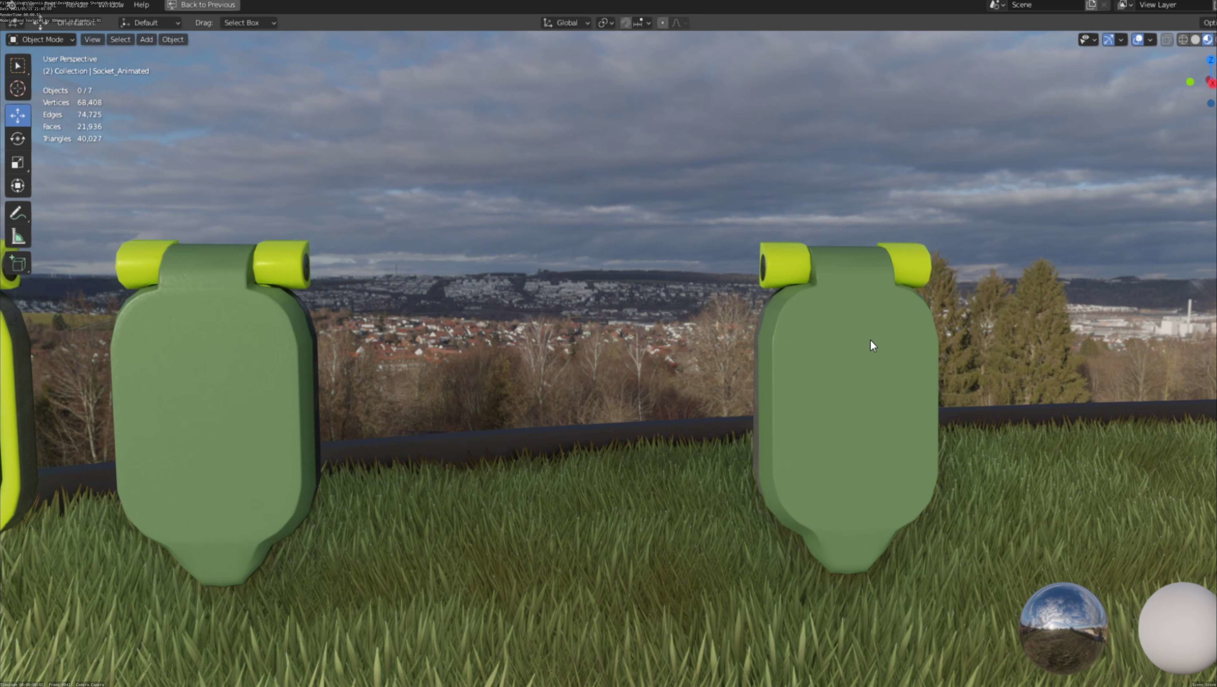 Sockets from Charging Station Version 2 Low-poly 3D model_74