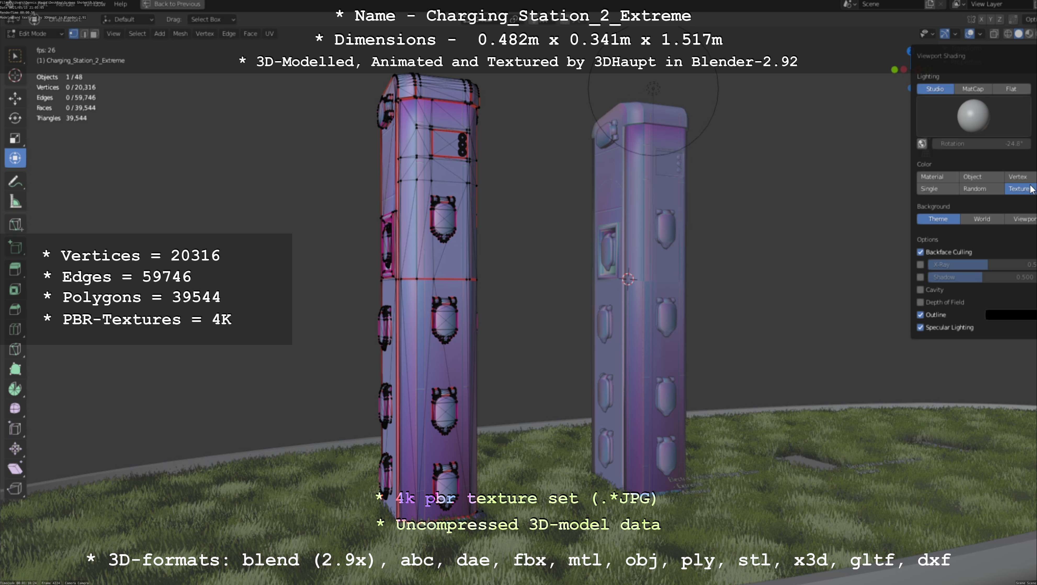 Charging Station Version 2 Extreme 3D model_88