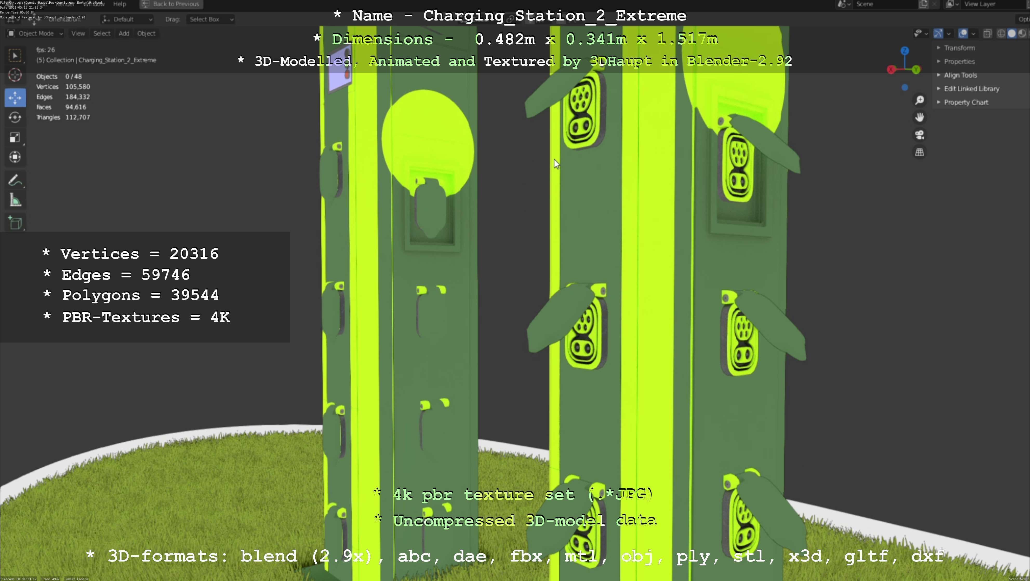Charging Station Version 2 Extreme 3D model_62