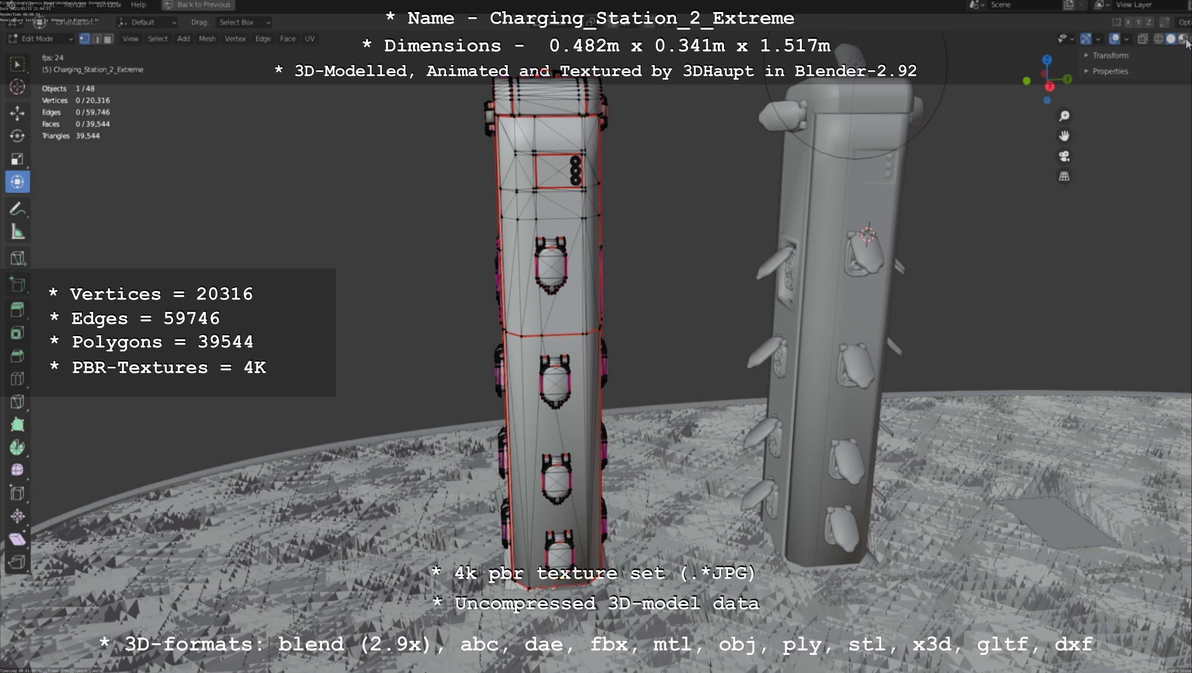 Charging Station Version 2 Extreme 3D model_16