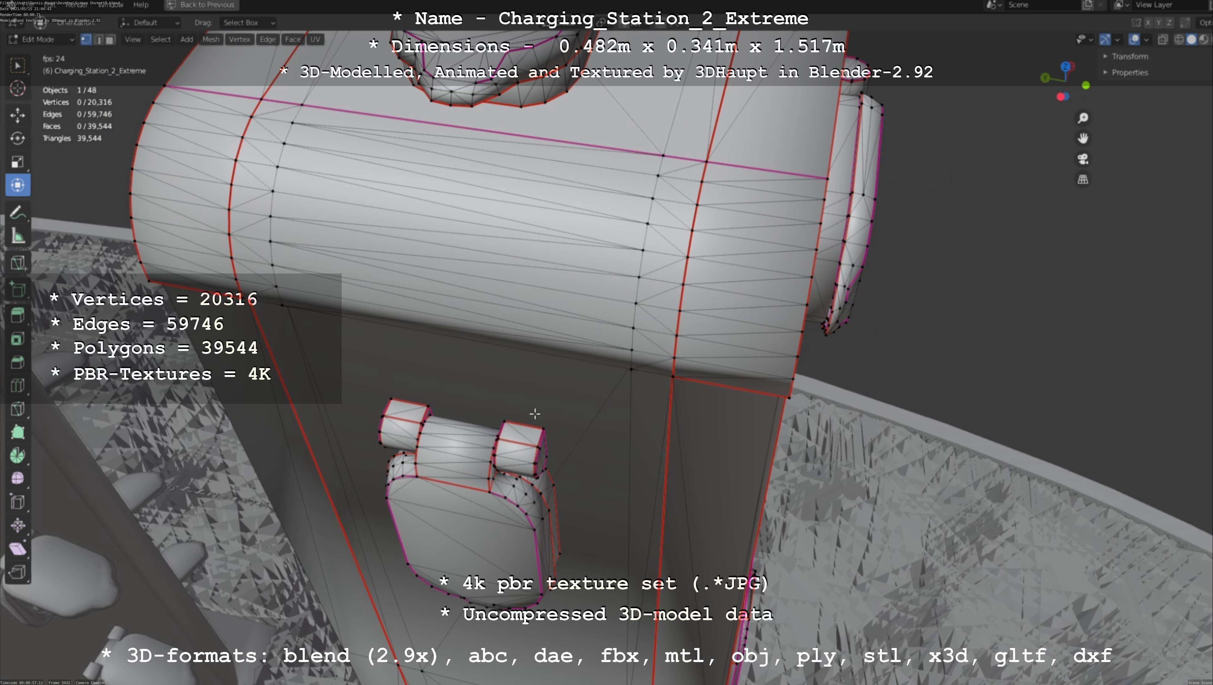 Charging Station Version 2 Extreme 3D model_133