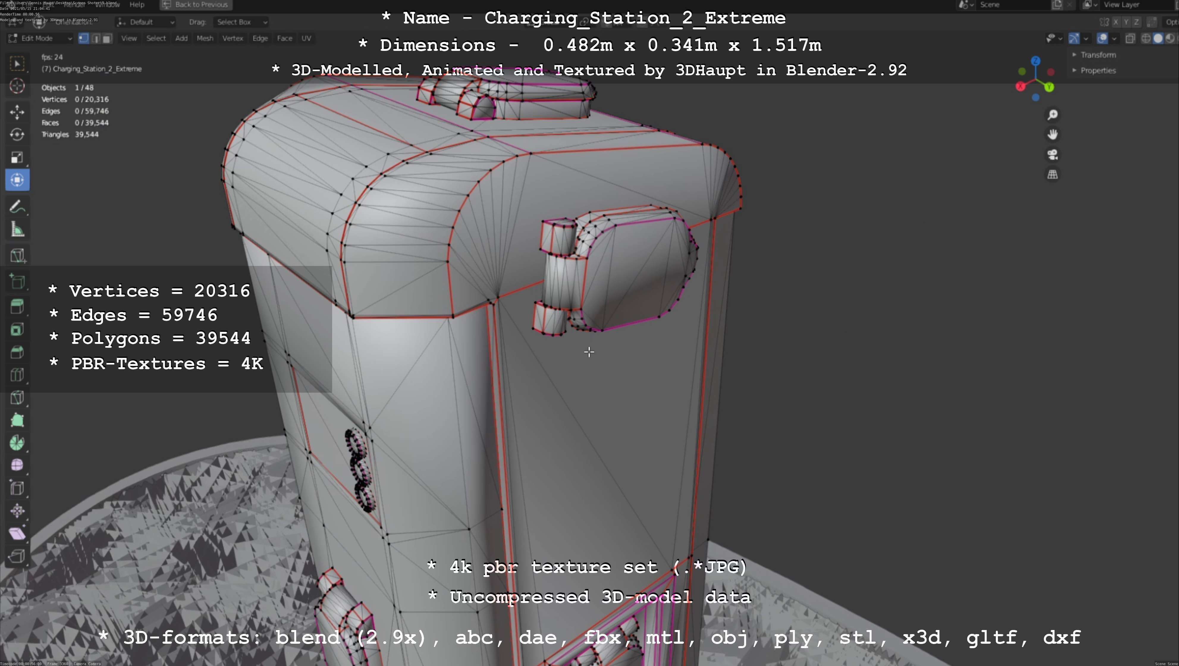 Charging Station Version 2 Extreme 3D model_130