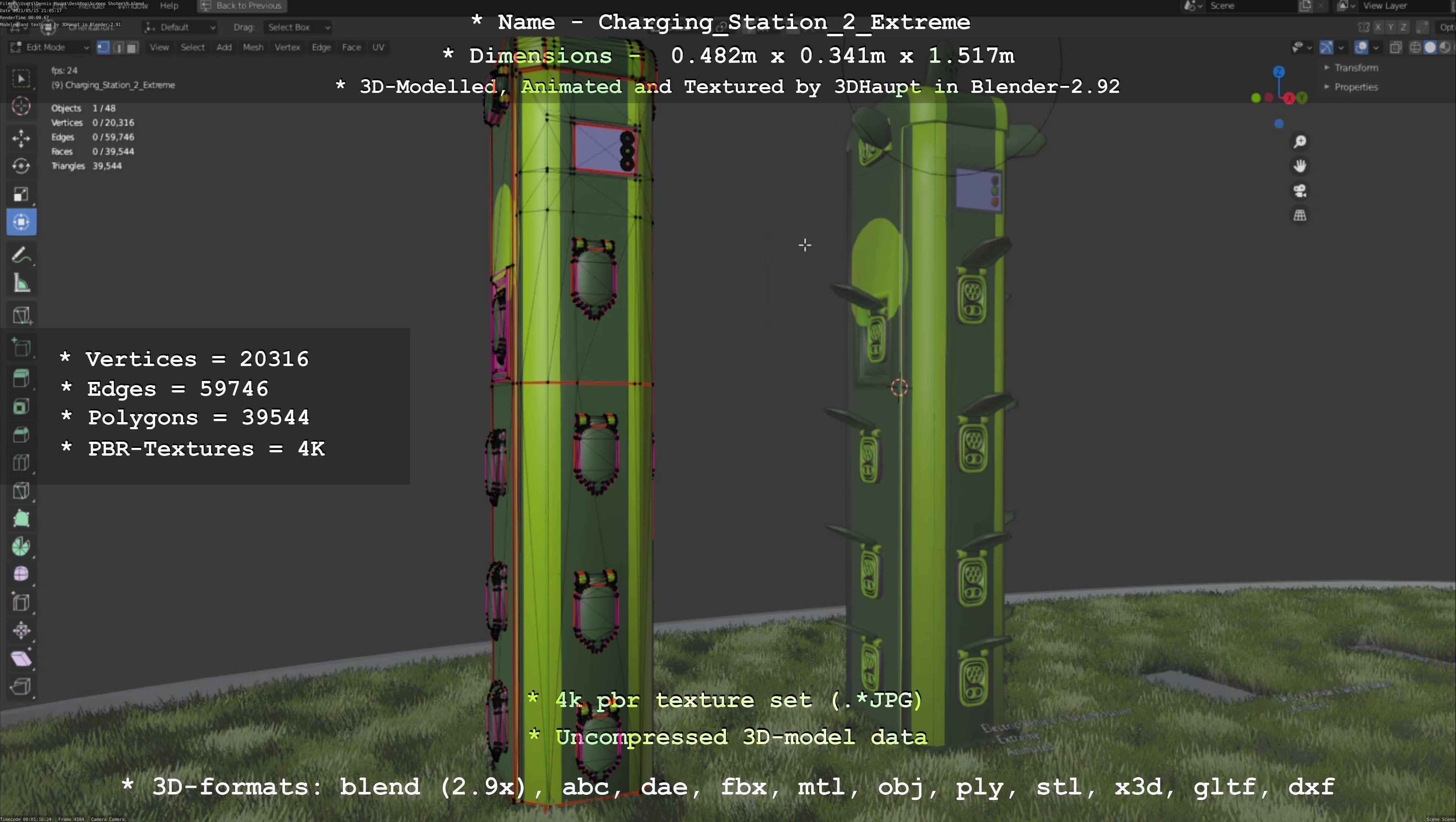 Charging Station Version 2 Extreme 3D model_132