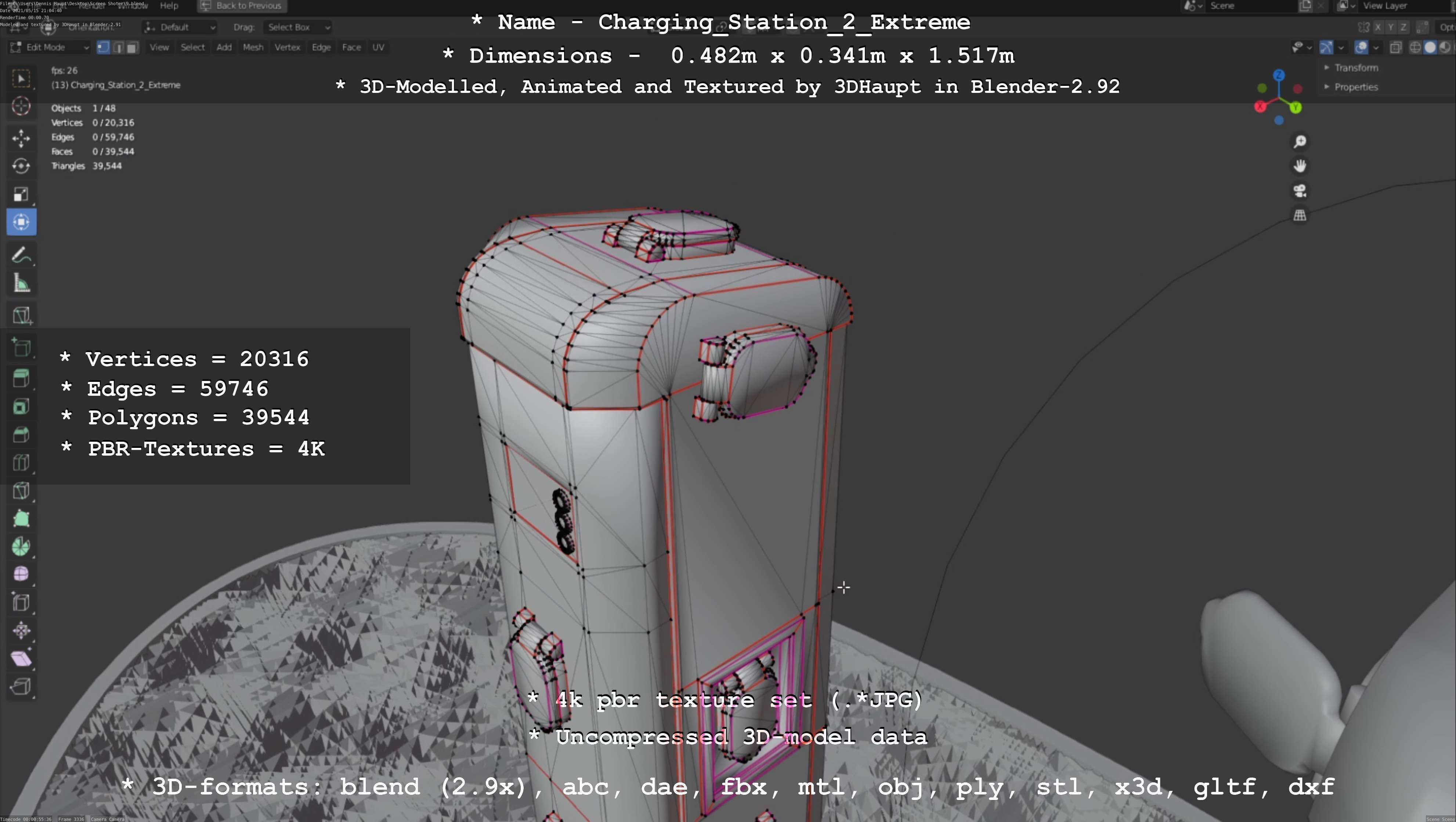 Charging Station Version 2 Extreme 3D model_129