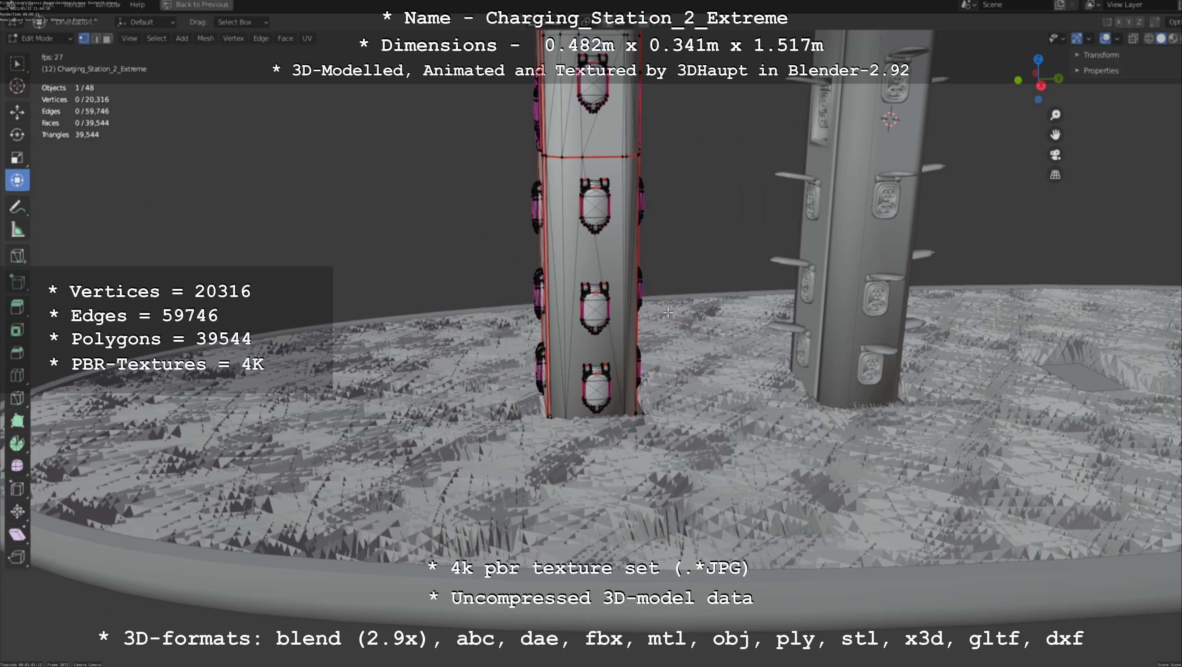 Charging Station Version 2 Extreme 3D model_134