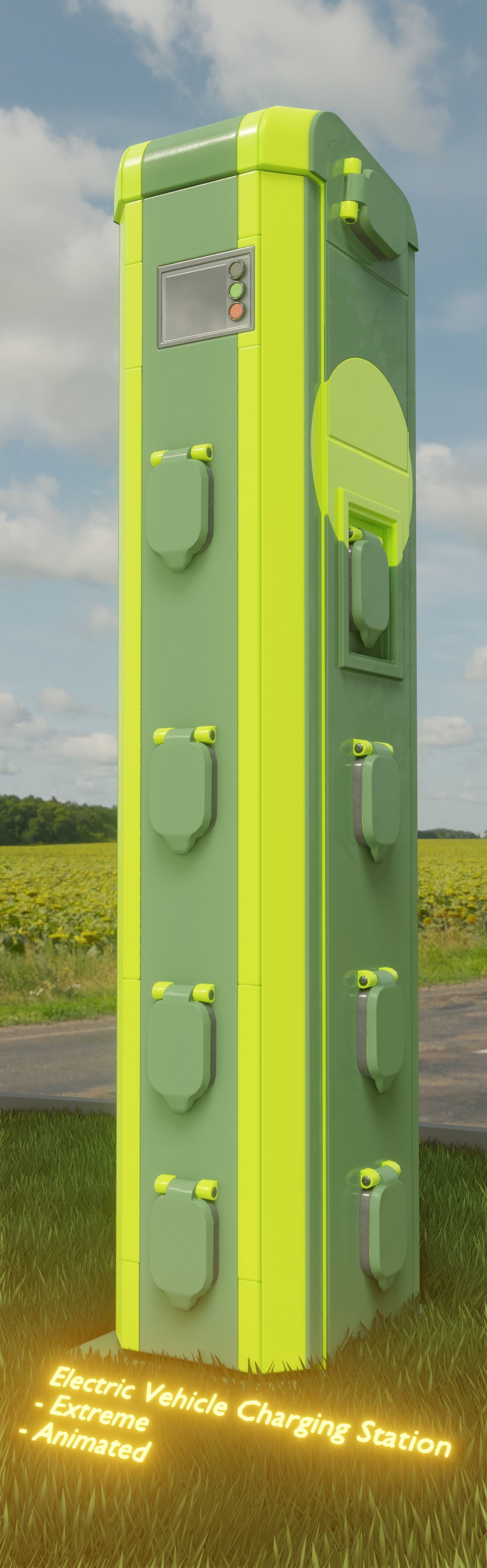 Charging Station Version 2 Extreme 3D model_2