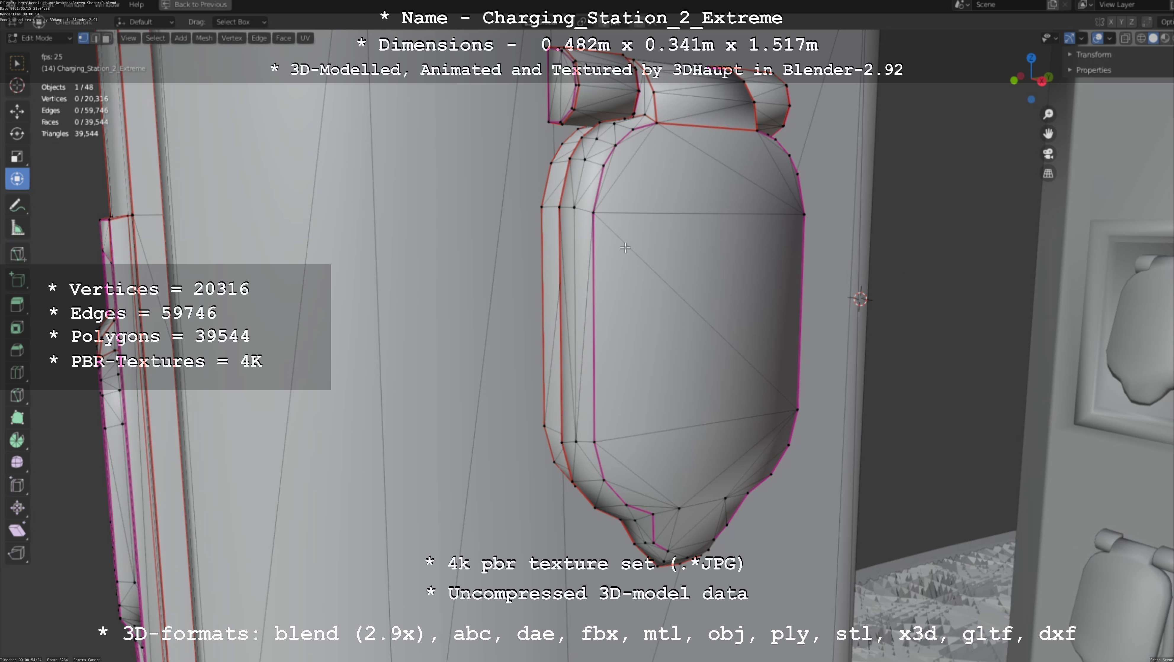 Charging Station Version 2 Extreme 3D model_13