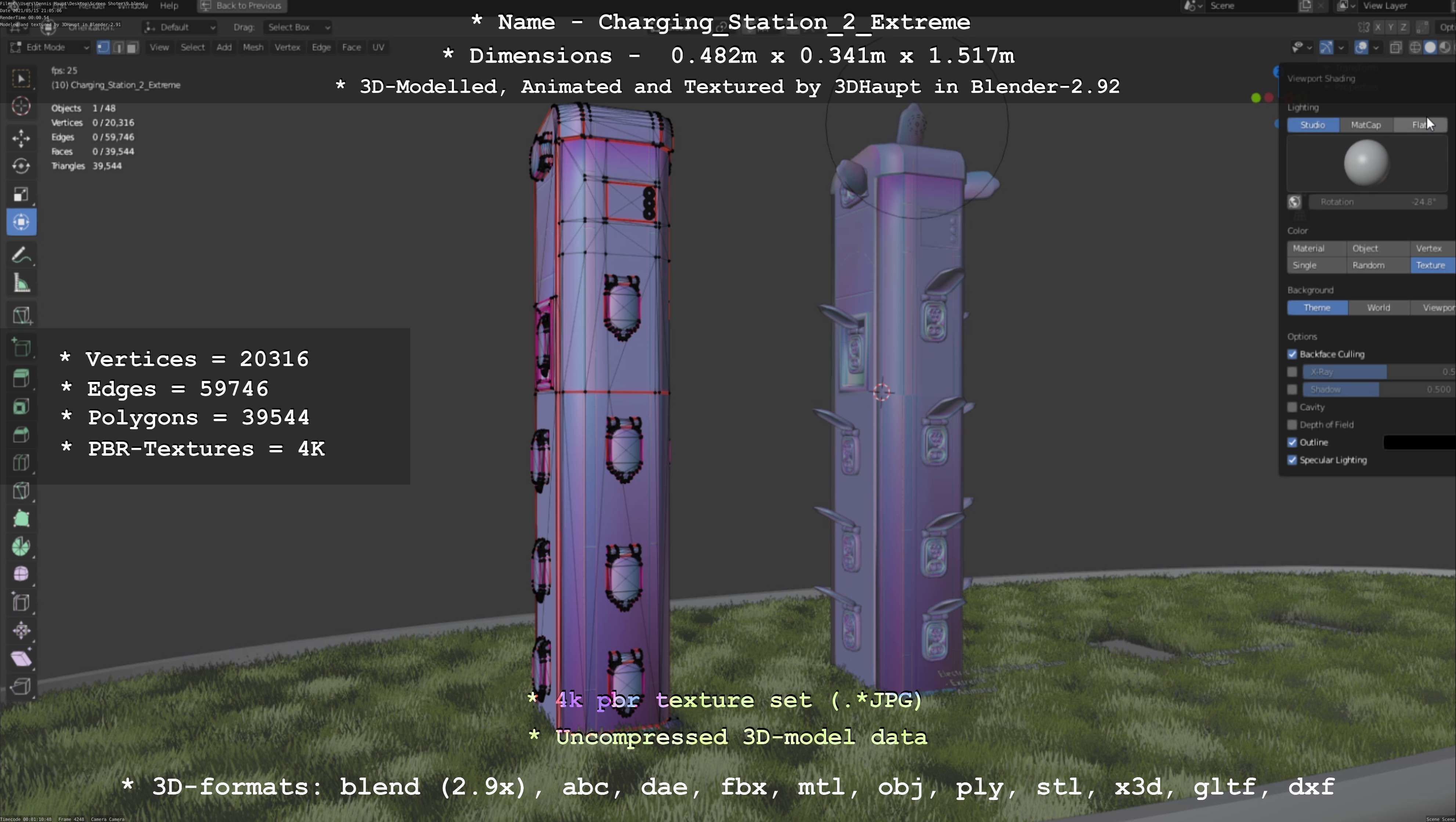 Charging Station Version 2 Extreme 3D model_99