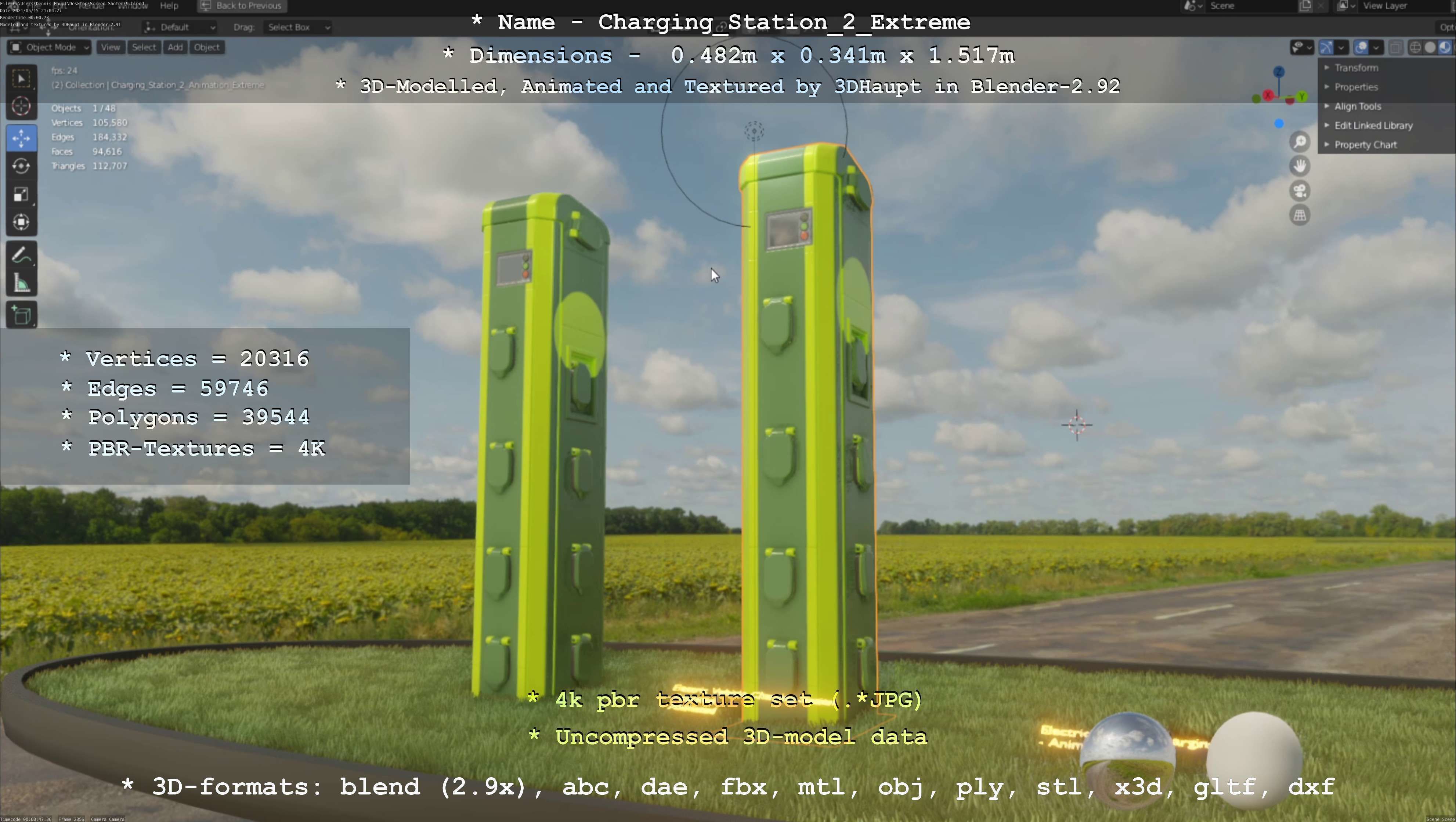 Charging Station Version 2 Extreme 3D model_124