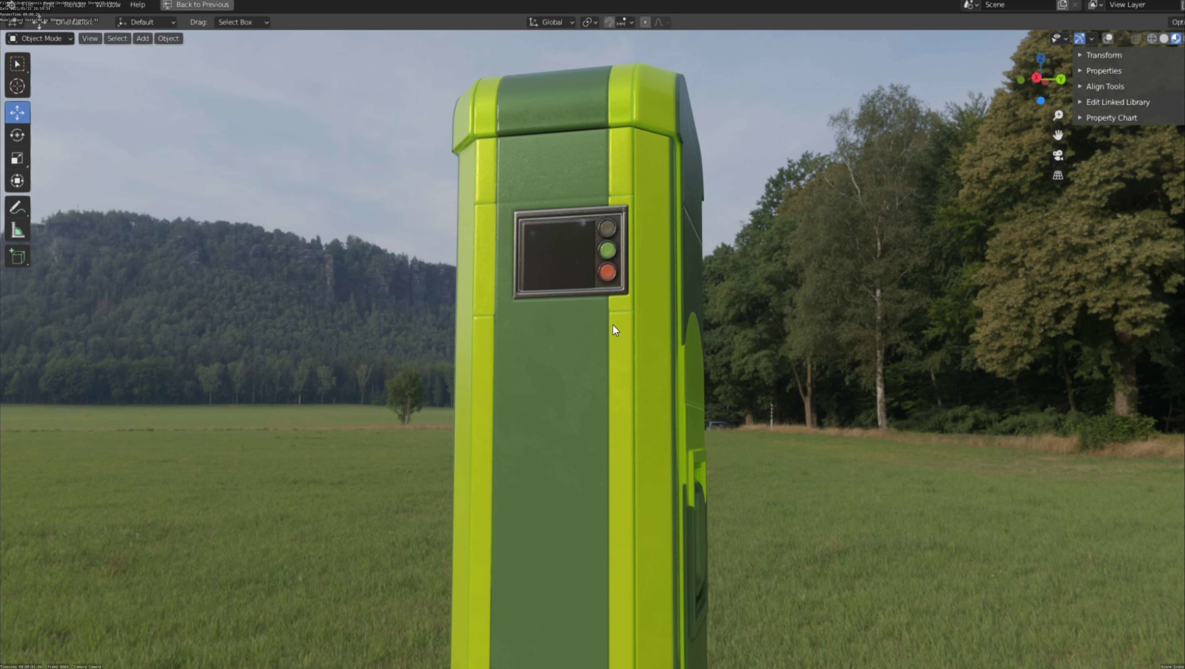 Charging Station Version 2 Low-poly 3D model_37