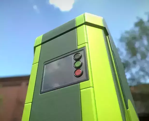 Charging Station Version 2 Low-poly 3D model