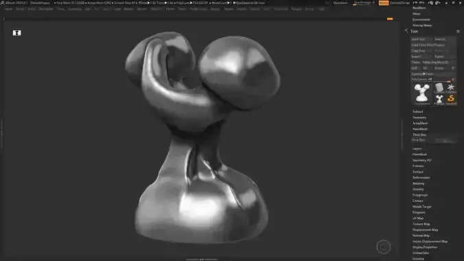 Modern Abstract Decorative sculpture 3d print model 49