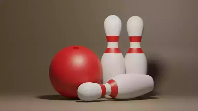 Bowling Ball and Pins
