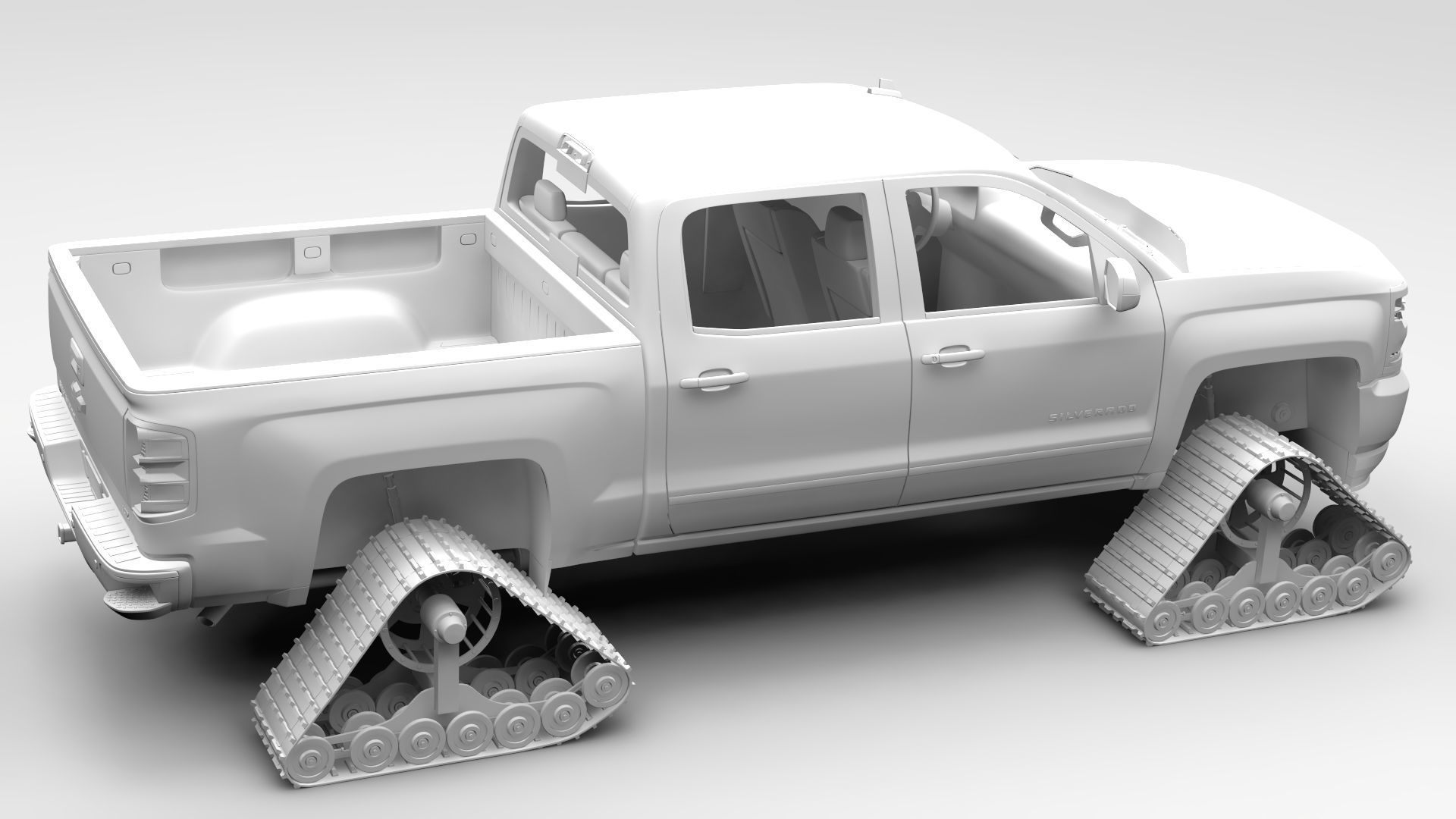 Chevrolet Silverado LTZ Z71 Crawler 2017 3D model_6