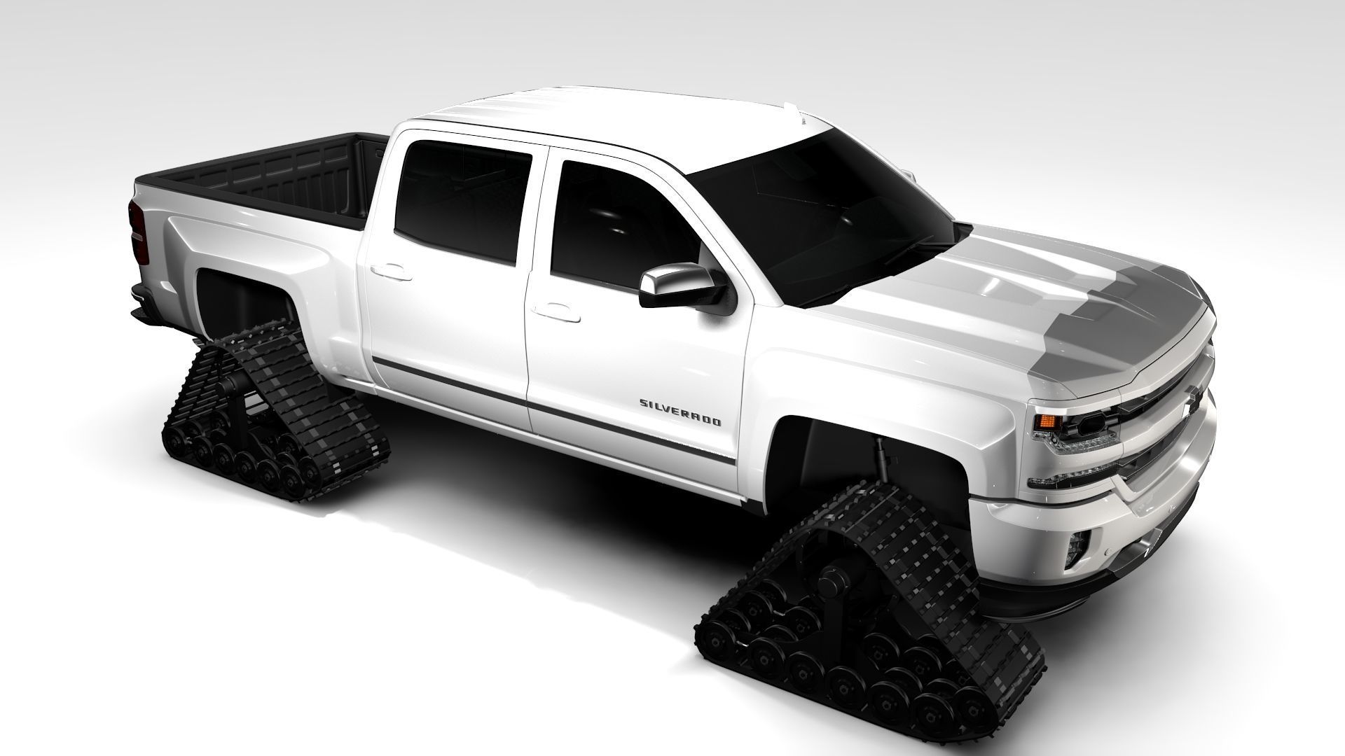 Chevrolet Silverado LTZ Z71 Crawler 2017 3D model_3