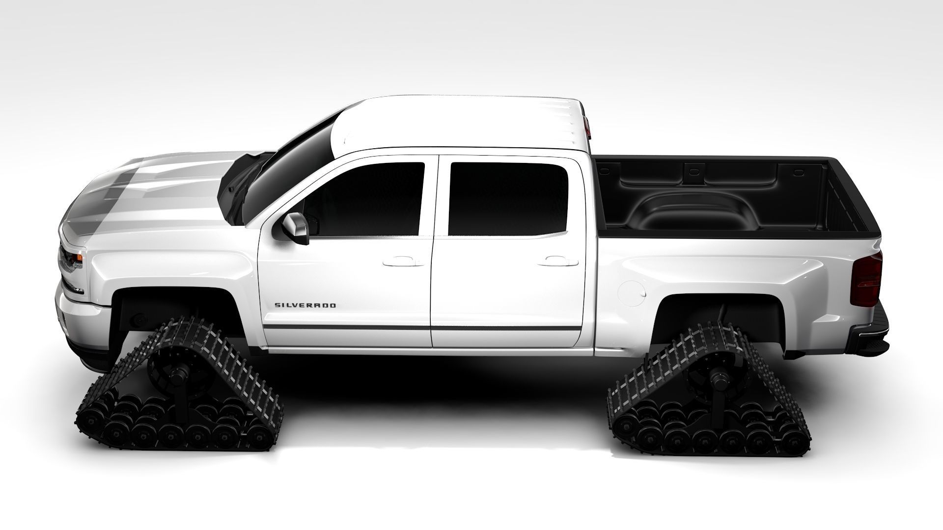 Chevrolet Silverado LTZ Z71 Crawler 2017 3D model_1