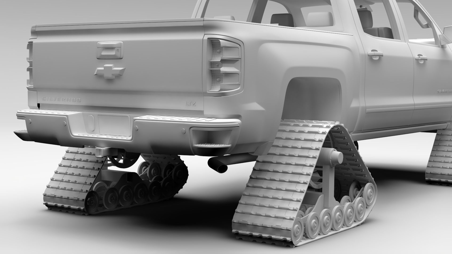 Chevrolet Silverado LTZ Z71 Crawler 2017 3D model_5