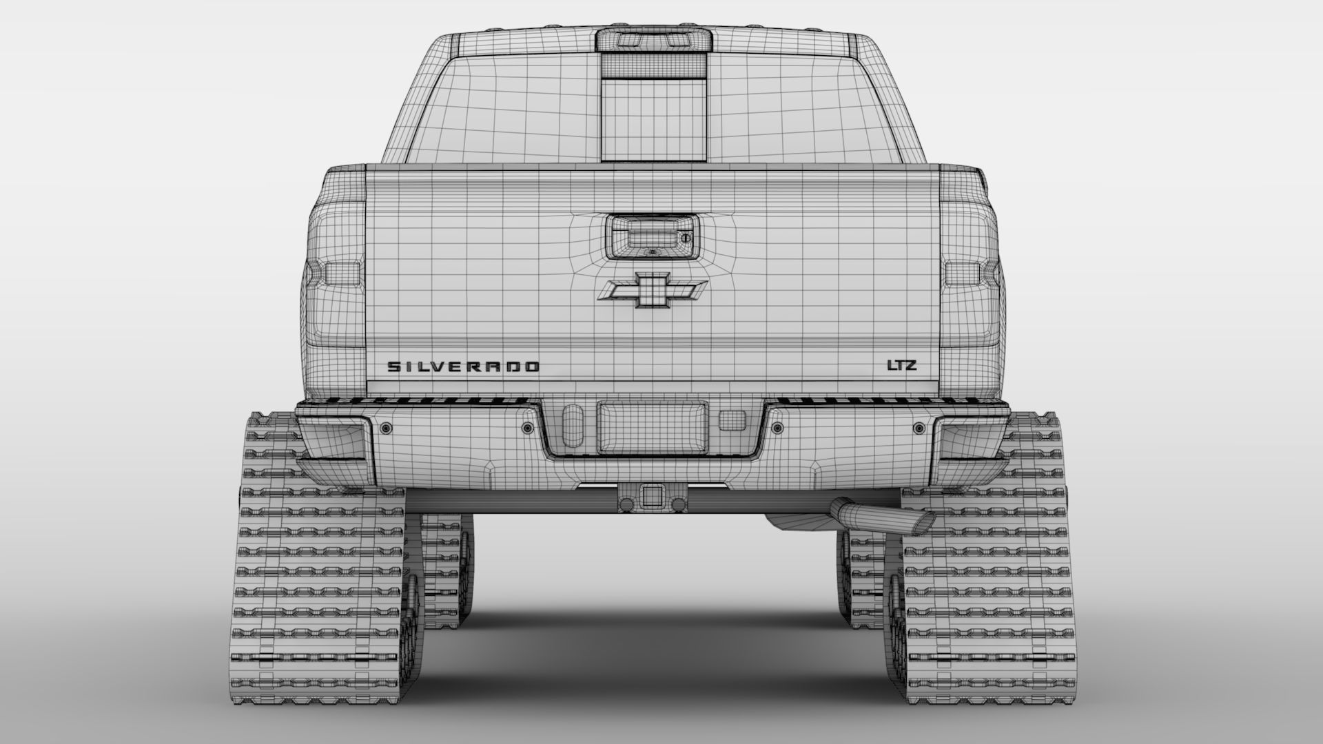 Chevrolet Silverado LTZ Z71 Crawler 2017 3D model_15