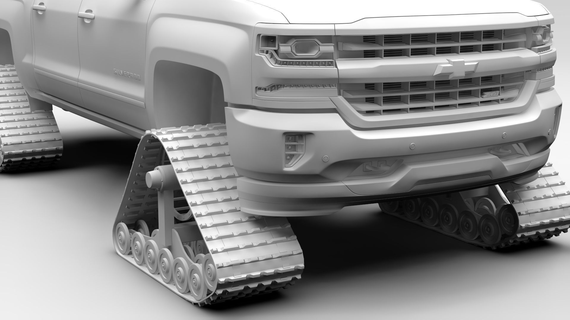Chevrolet Silverado LTZ Z71 Crawler 2017 3D model_9