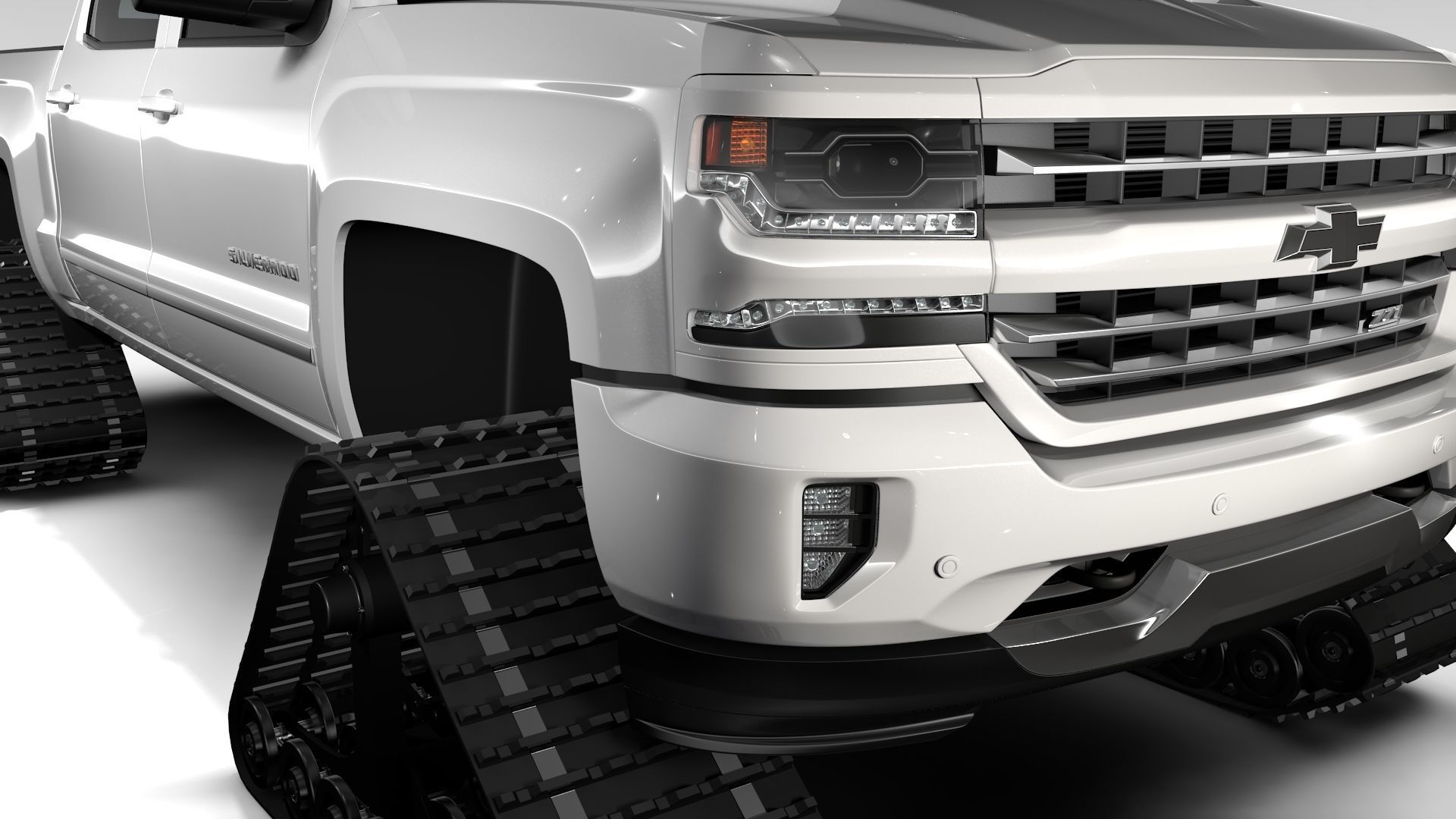 Chevrolet Silverado LTZ Z71 Crawler 2017 3D model_19