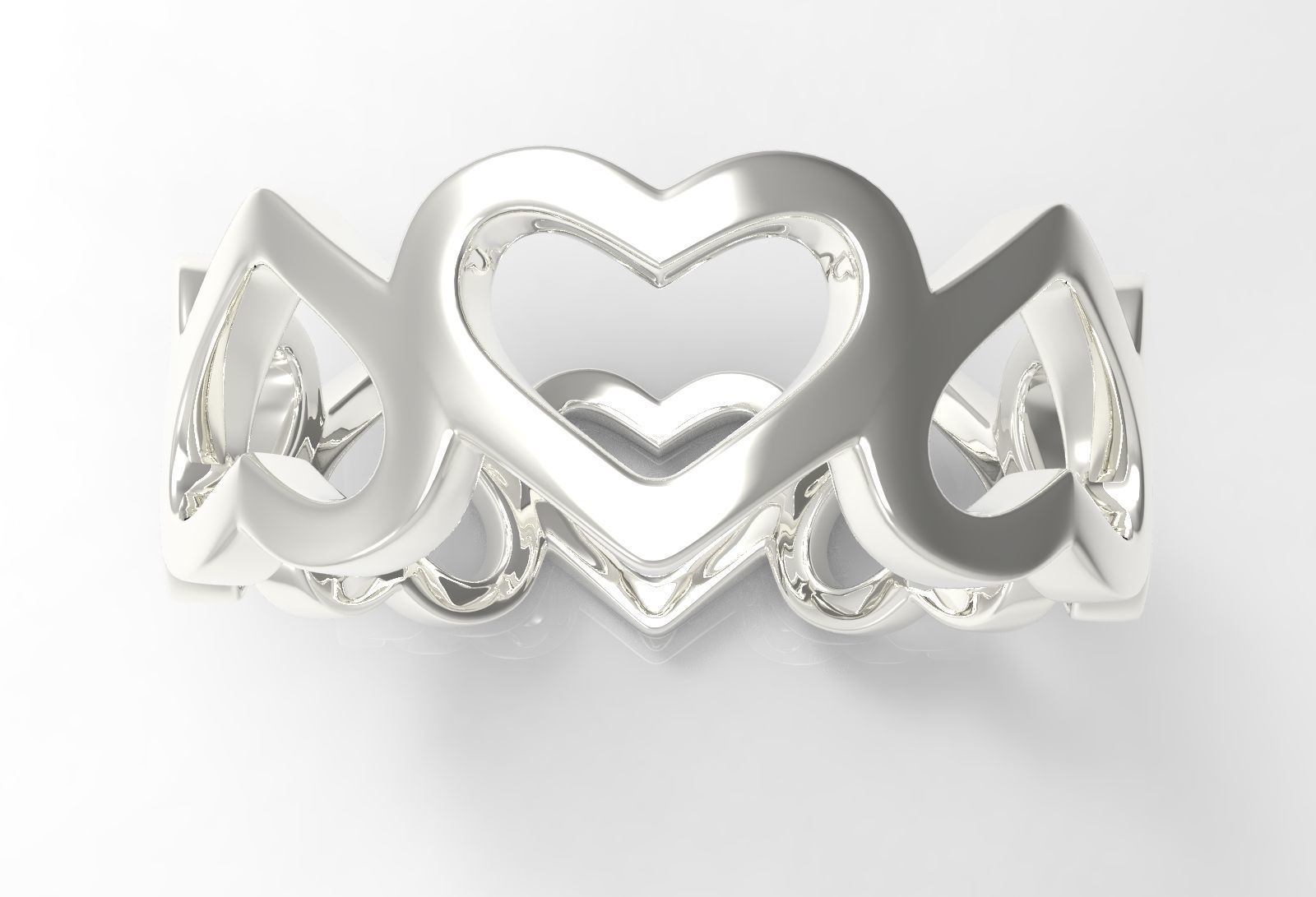 heart ring 3D print model_5