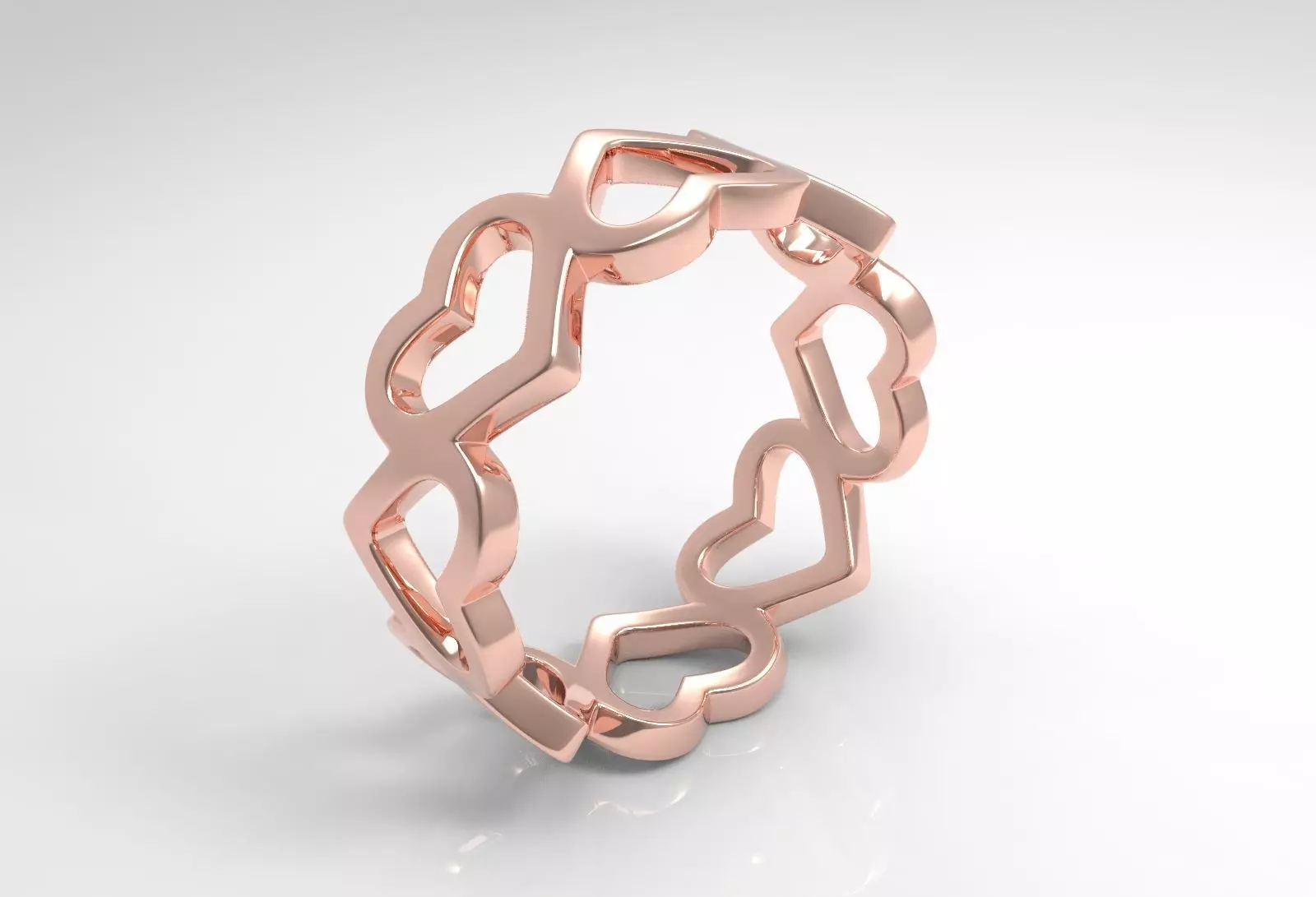 heart ring 3D print model_0