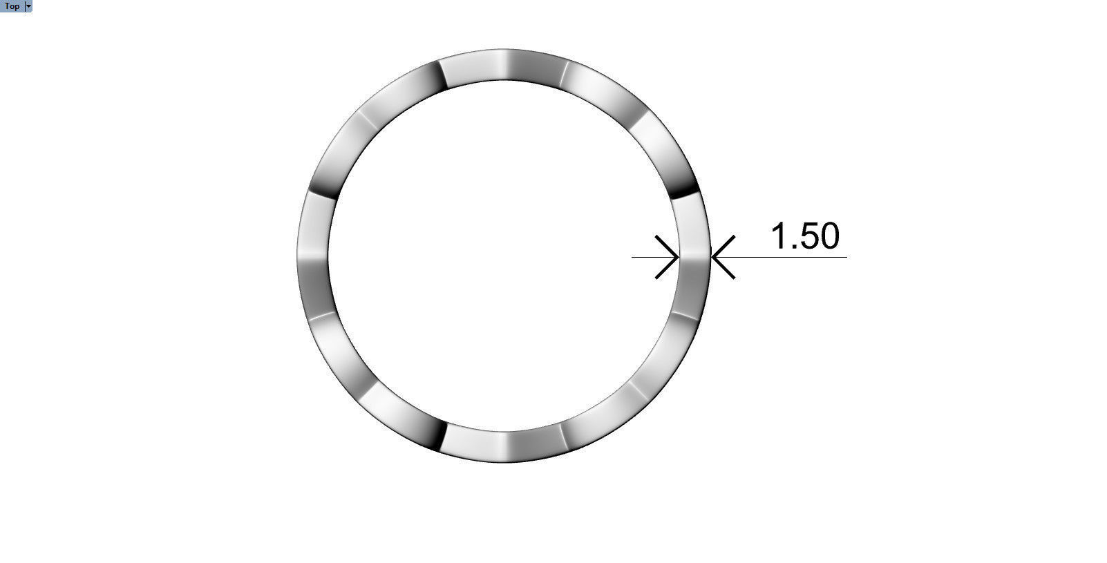 heart ring 3D print model_9