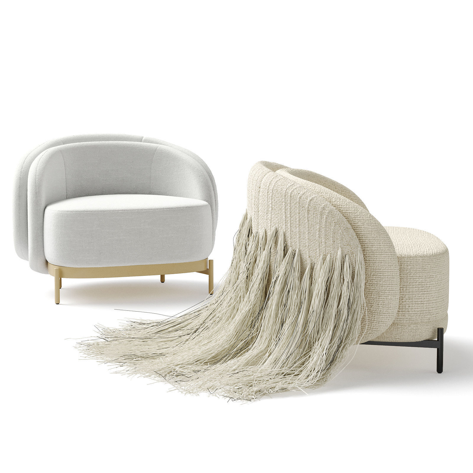 PAOLO FERRARI Ame armchair  3D model_1