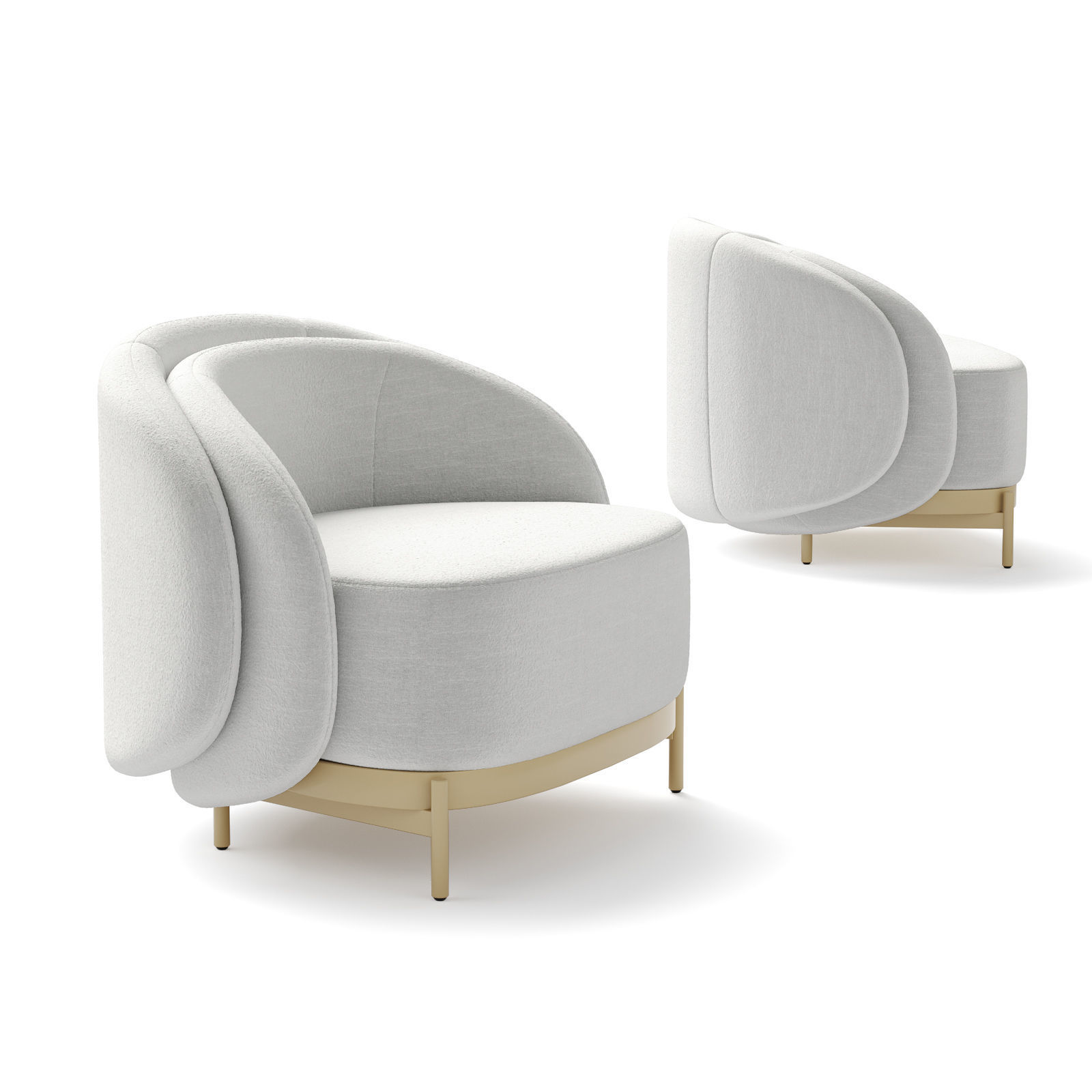 PAOLO FERRARI Ame armchair  3D model_3