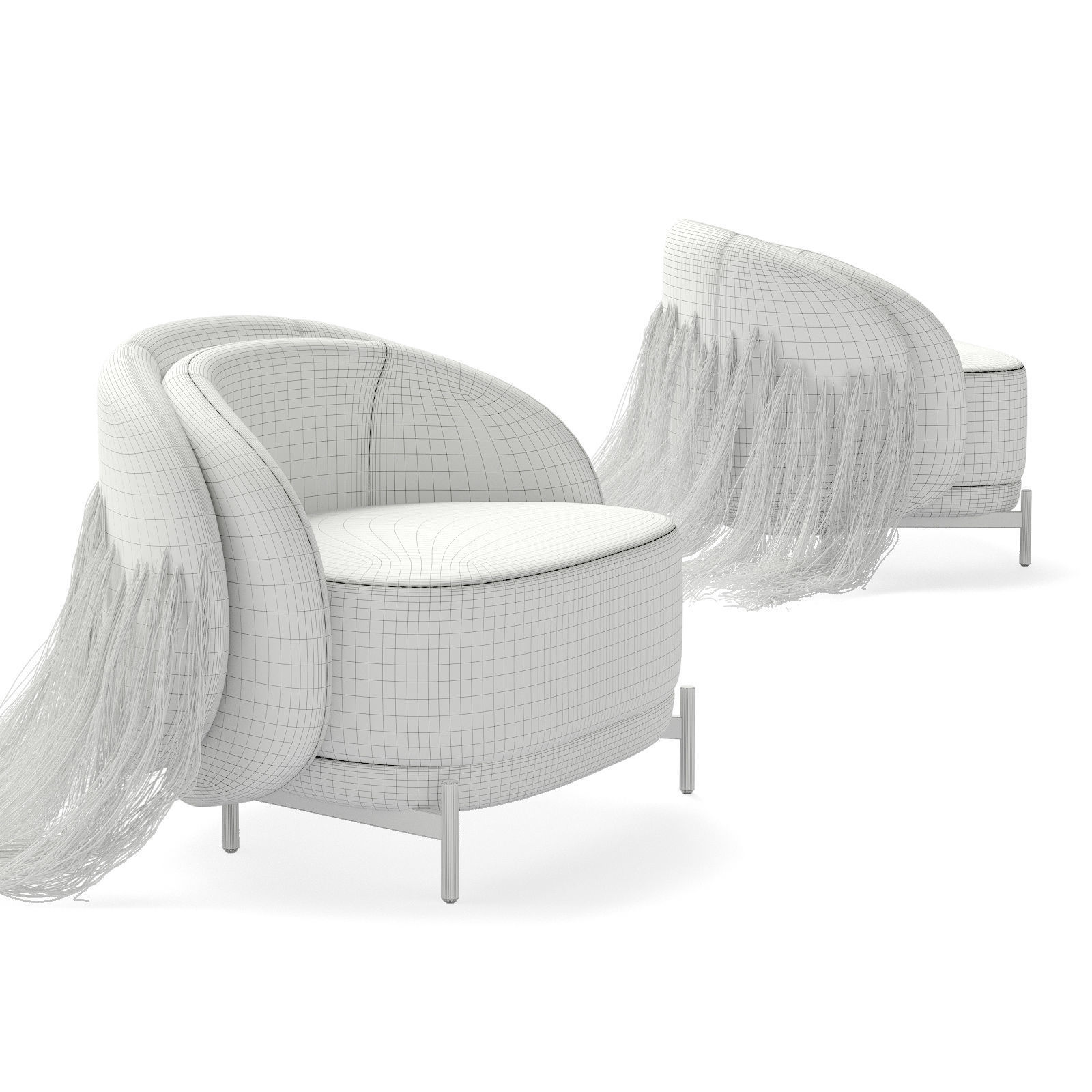 PAOLO FERRARI Ame armchair  3D model_4