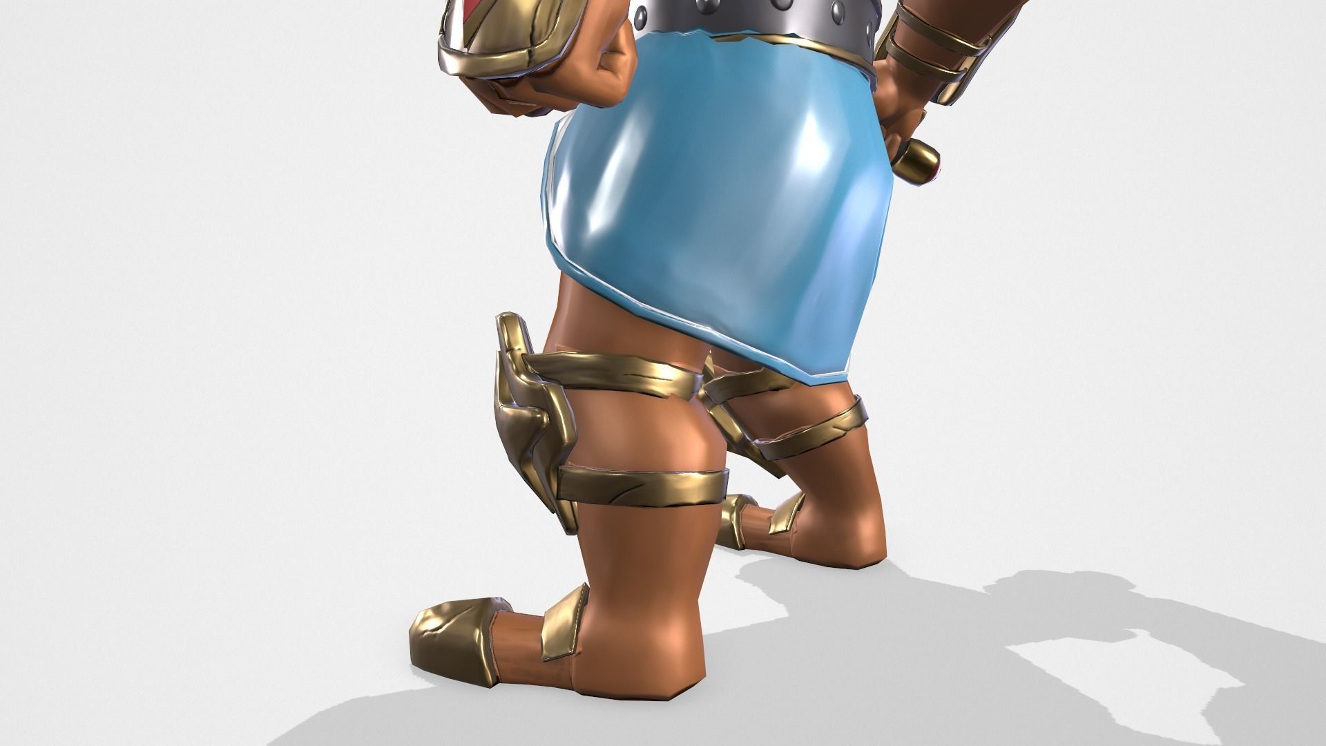 Warrior spartan Low-poly 3D model_24