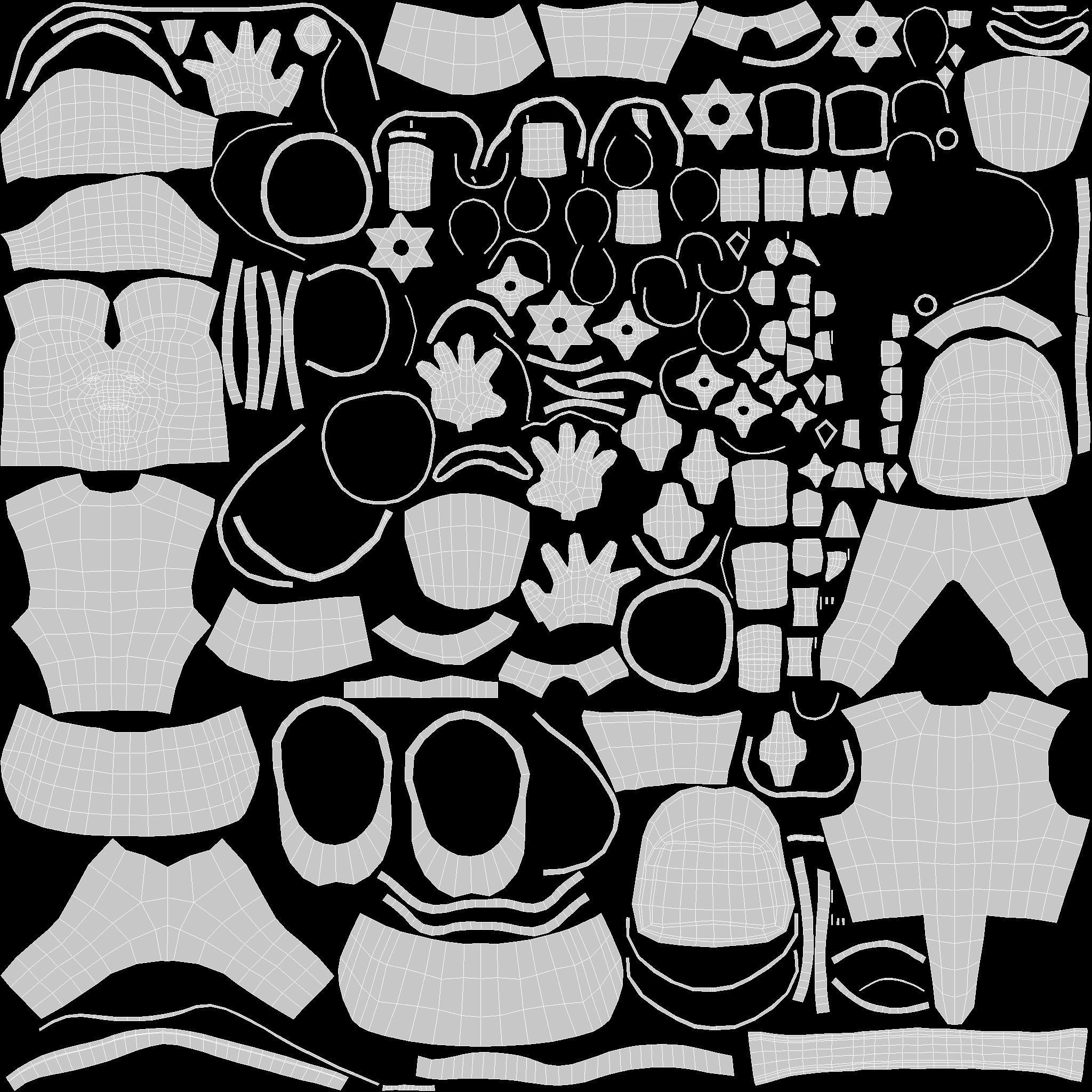 Warrior spartan Low-poly 3D model_36