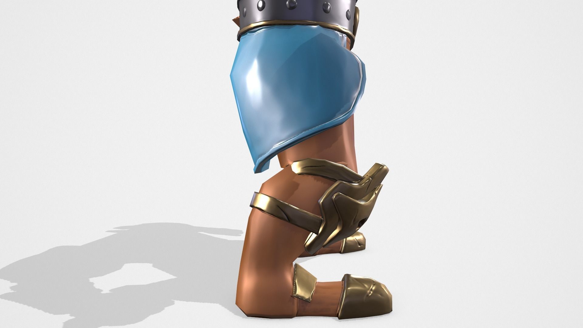 Warrior spartan Low-poly 3D model_21