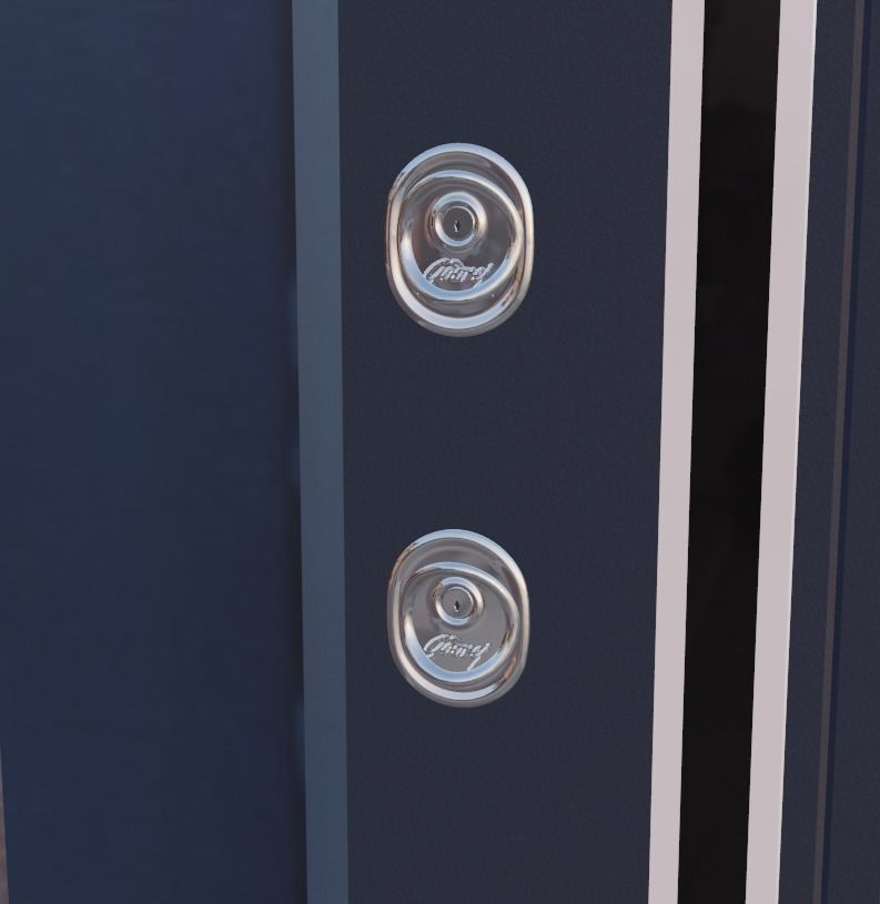 Modern Entrance Door  3D model_8