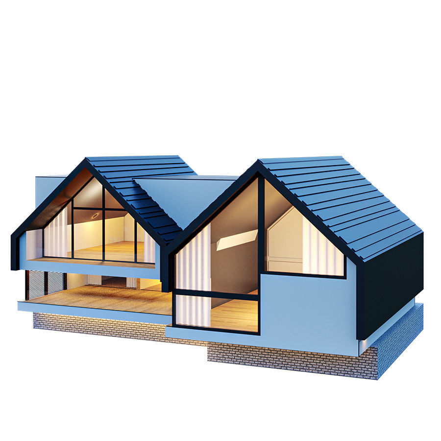 kolleksiya modren house N1 3D model_7