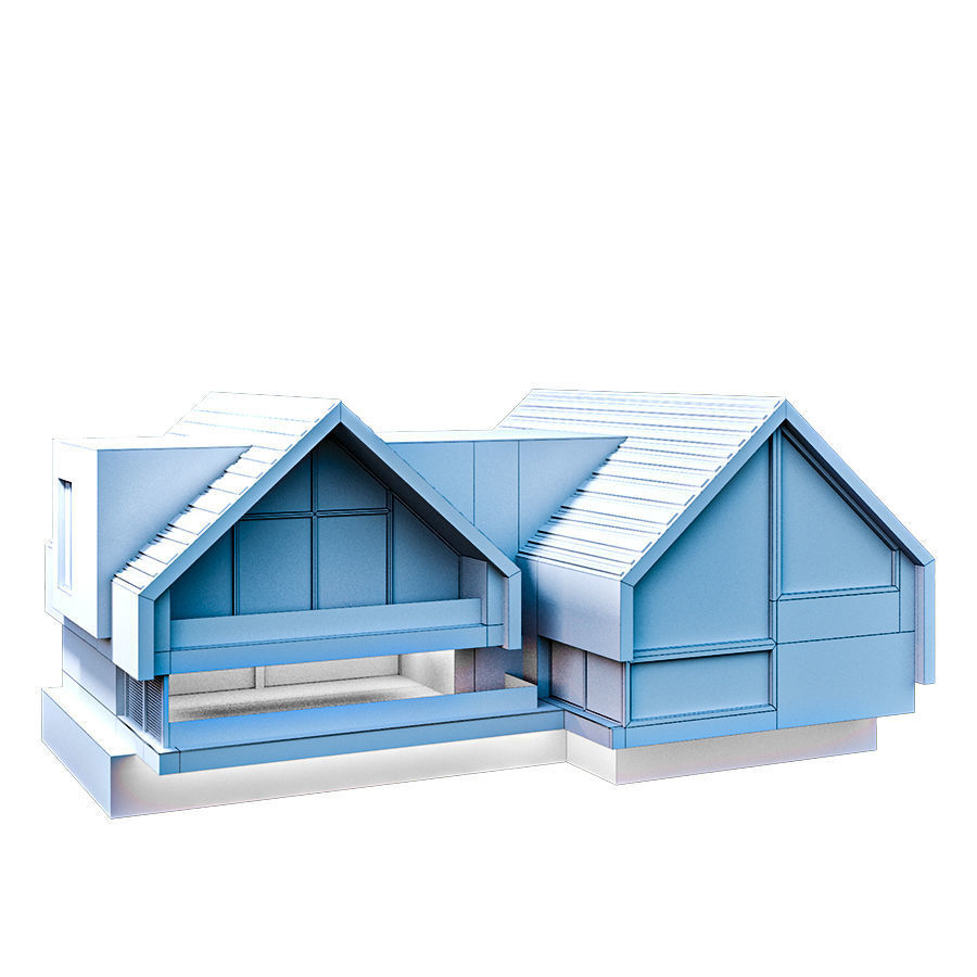 kolleksiya modren house N1 3D model_11