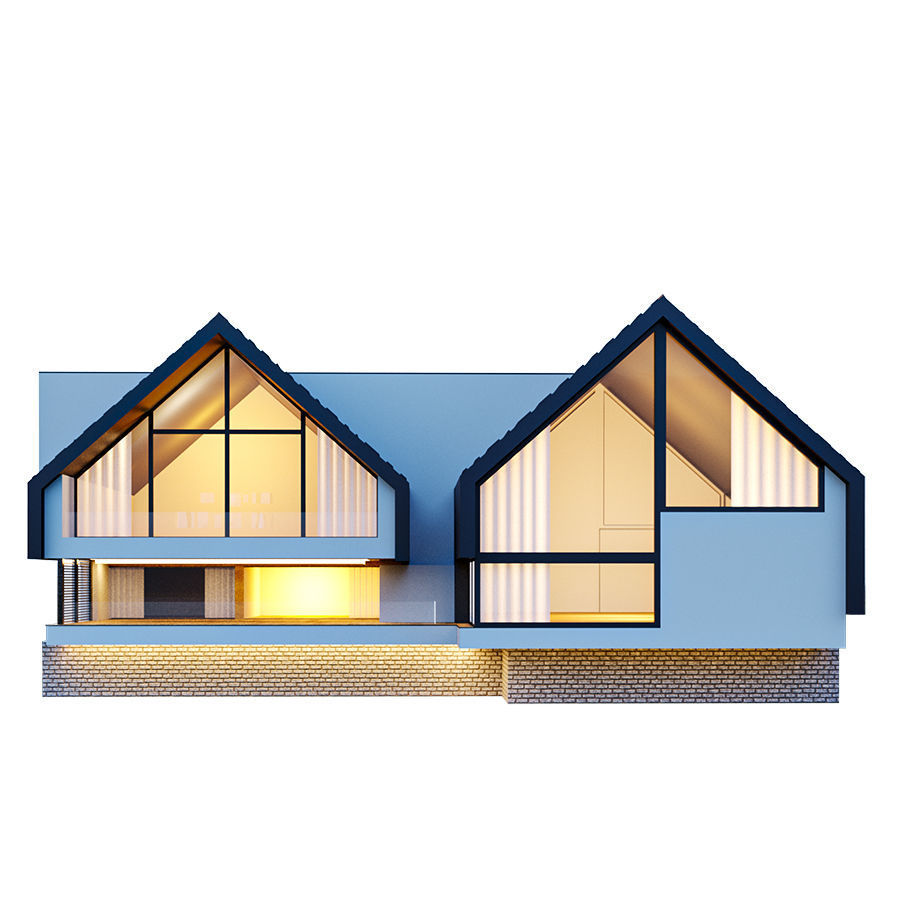 kolleksiya modren house N1 3D model_8