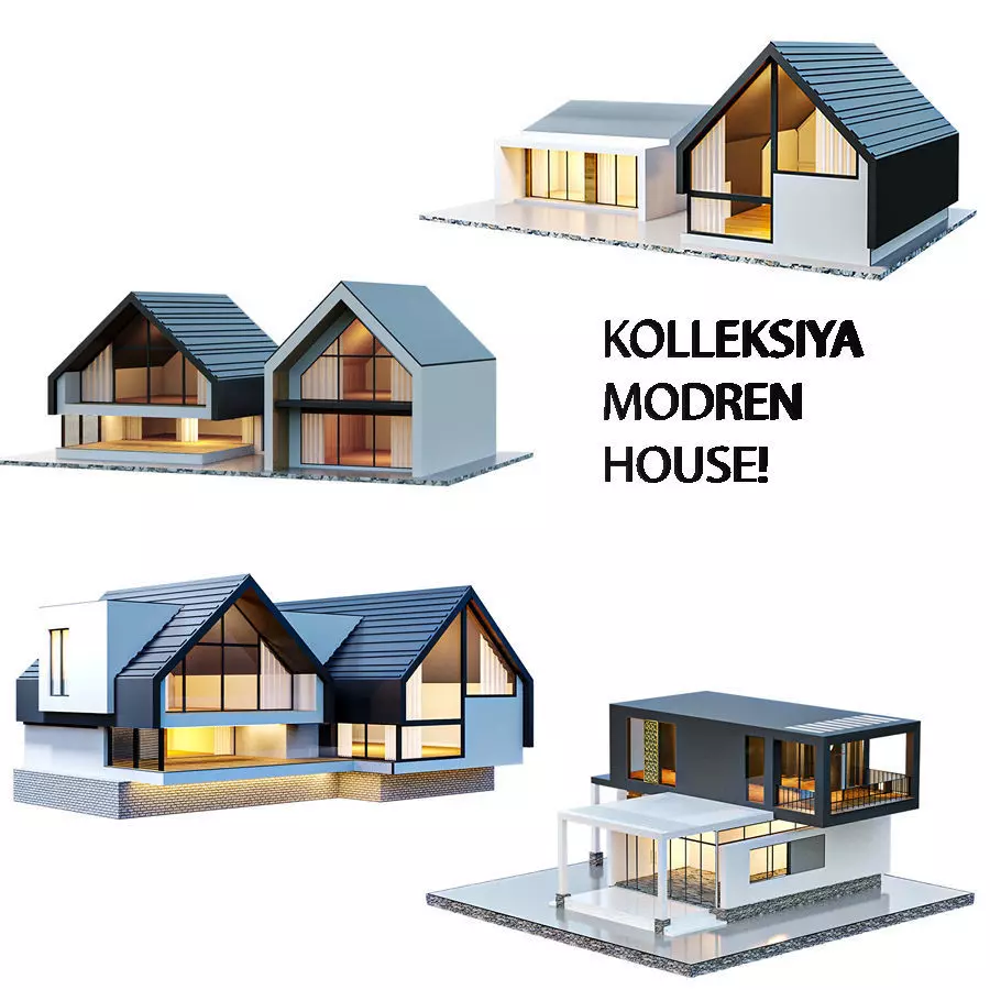 kolleksiya modren house N1 3D model_0