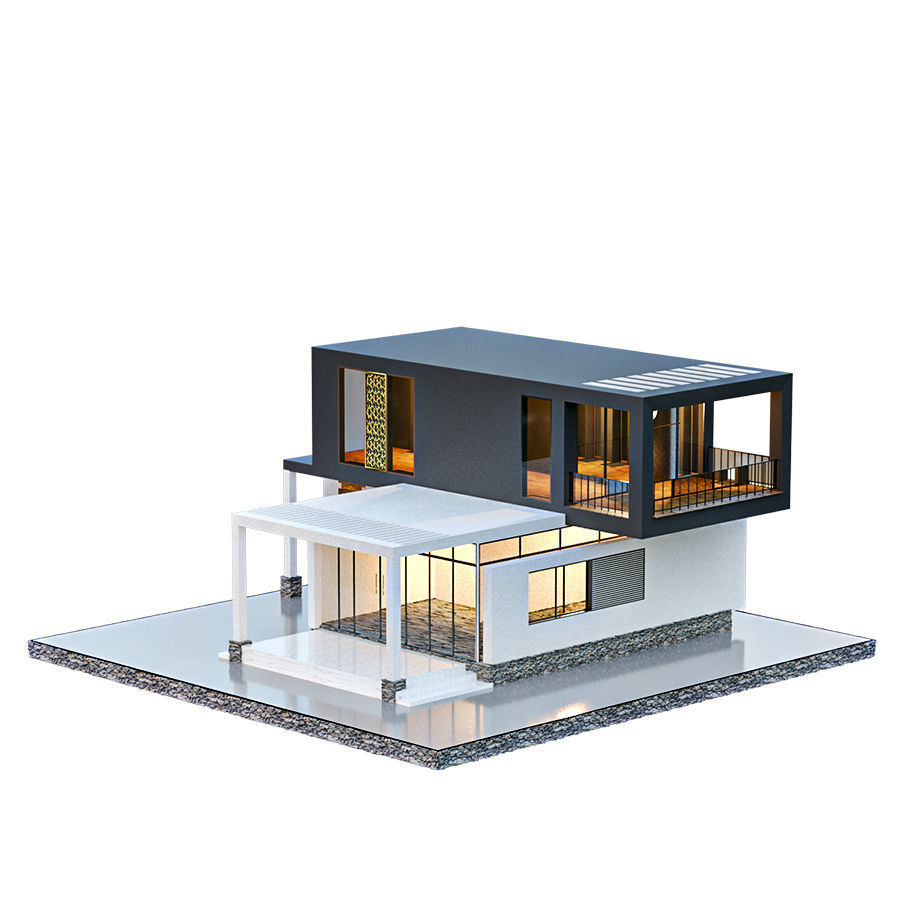 kolleksiya modren house N1 3D model_1