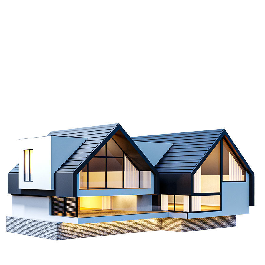 kolleksiya modren house N1 3D model_5