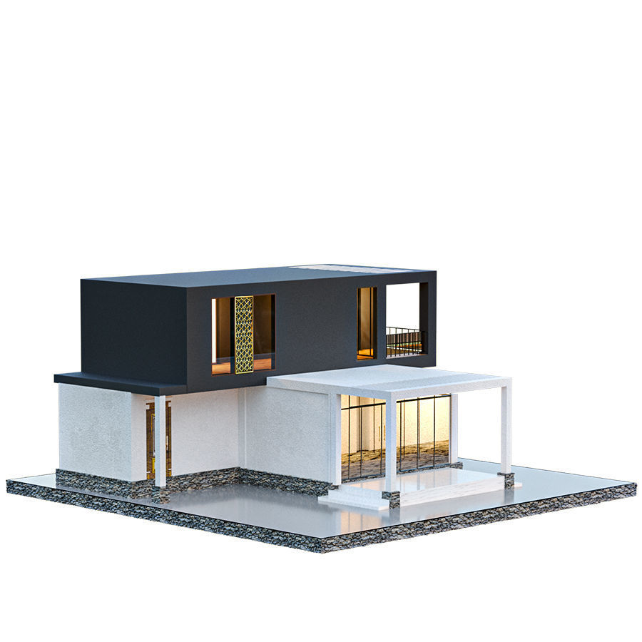 kolleksiya modren house N1 3D model_2