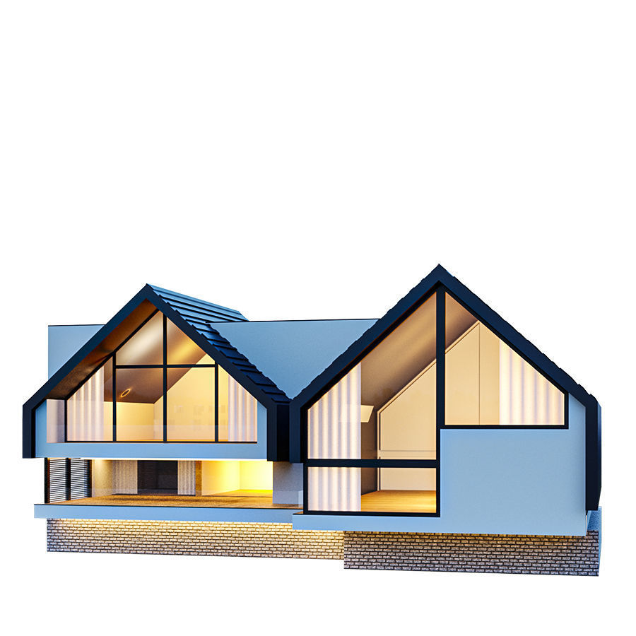 kolleksiya modren house N1 3D model_6