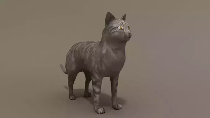Cat Low-poly 3D model