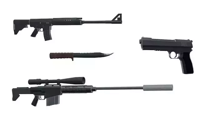 The ultimate FPS TPS pack Low-poly 3D model