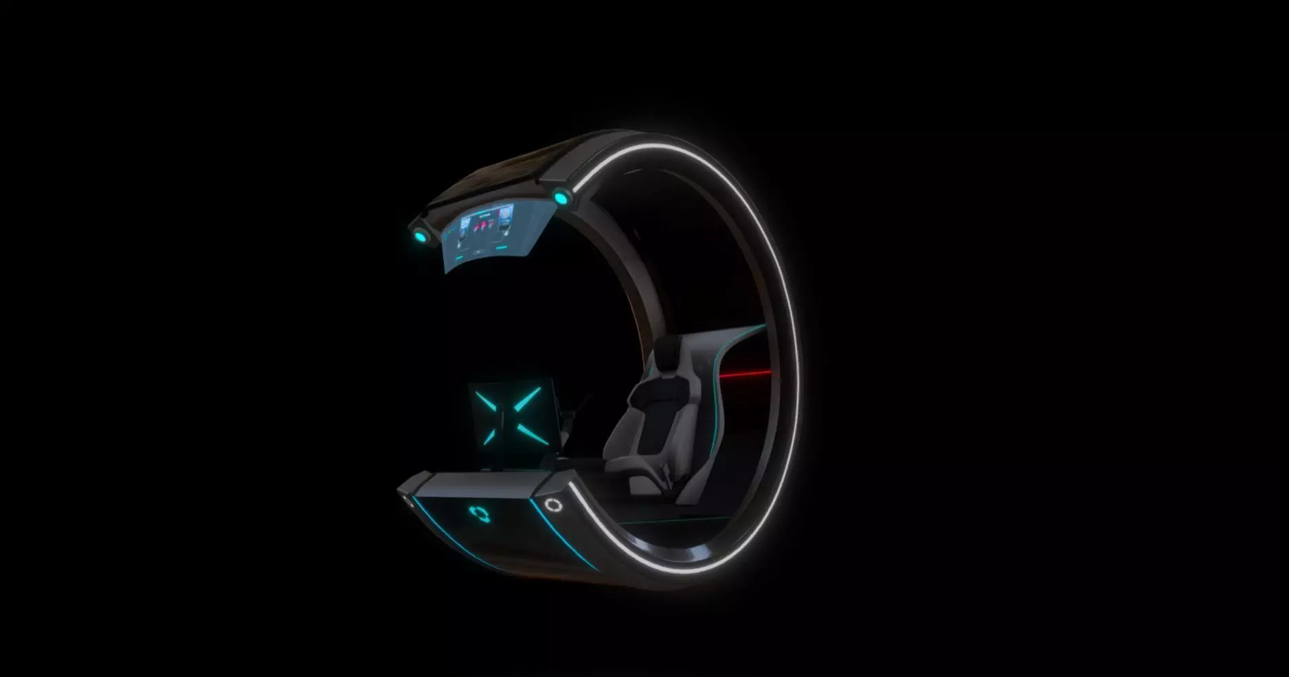 hover bike 3D model_0