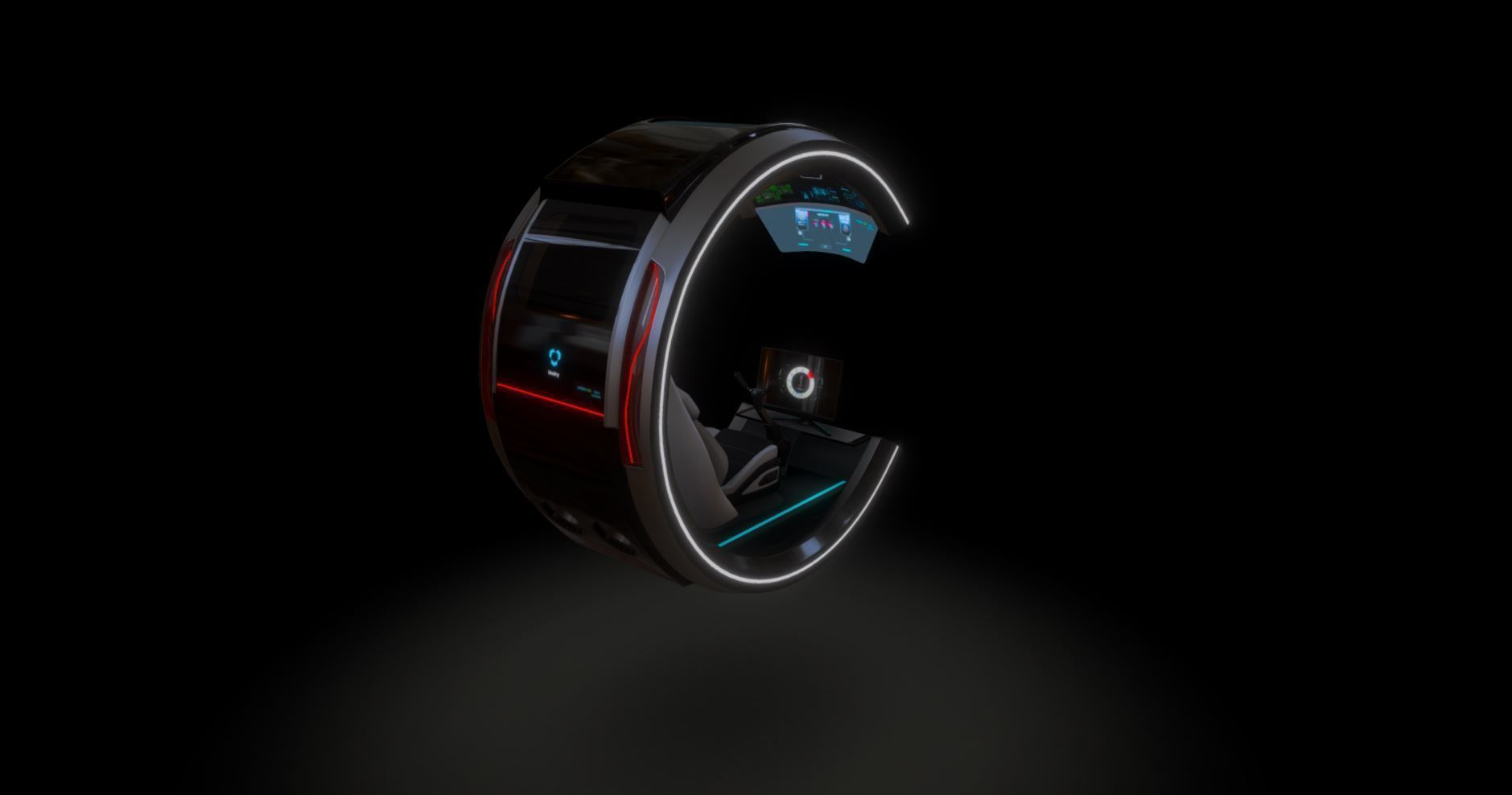 hover bike 3D model_3