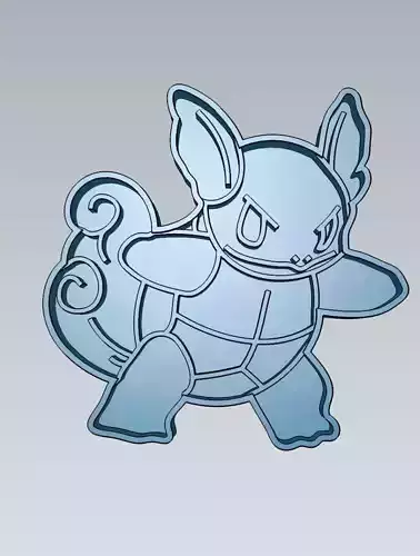 Pokemon Wartortle Cookie Cutter Stamp Cake Decorating