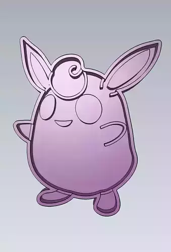 Pokemon Wigglytuff Cookie Cutter Stamp Cake Decorating