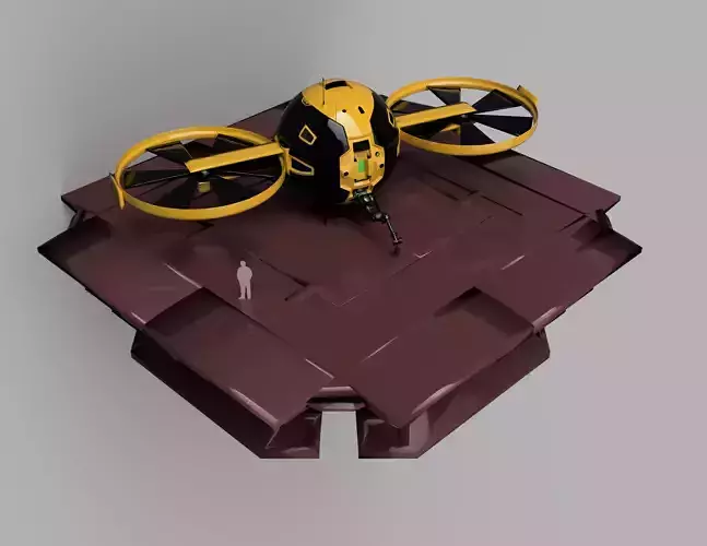 kgjgkjfgkjfg drone Free 3D model