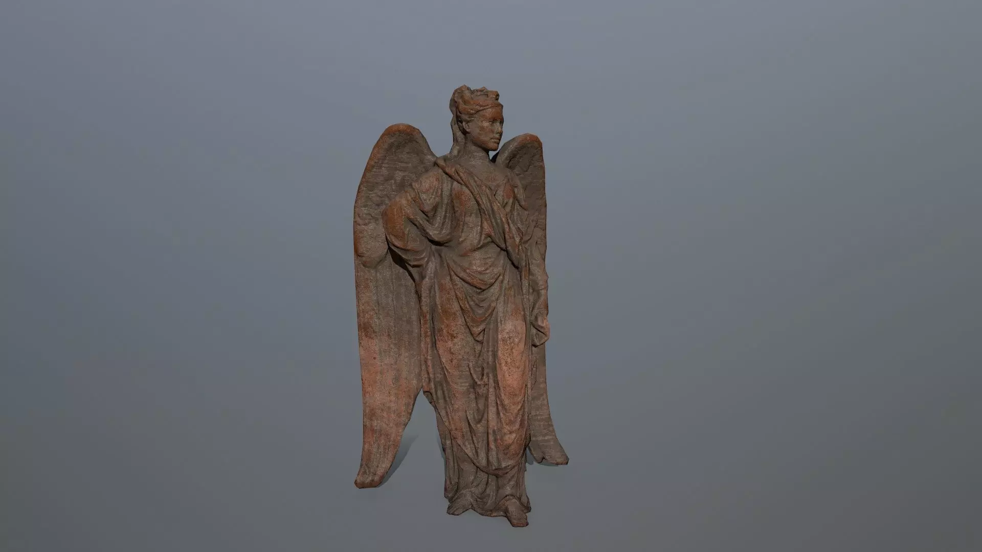Angel Statue 05 Low-poly 3D model